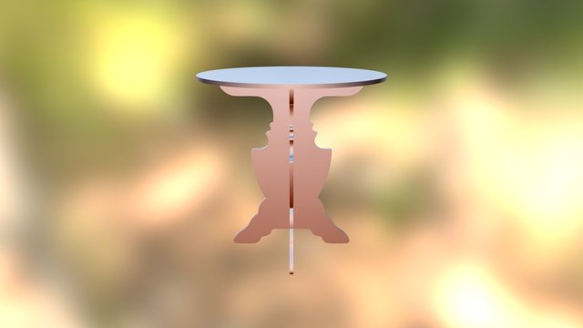 End Table - #05 Fancy Table 3D Model