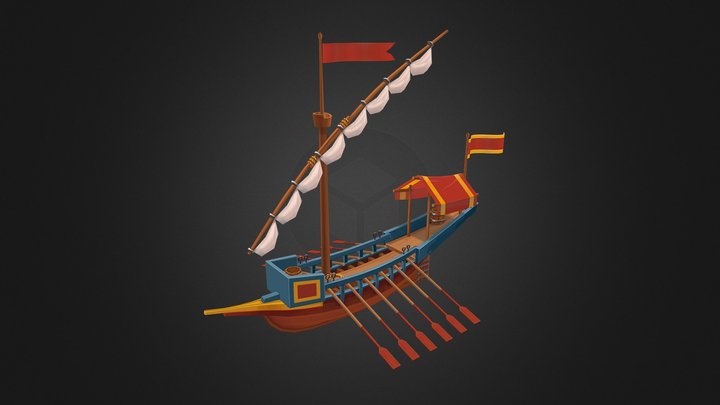 Galliot - Age of Trade 3D Model