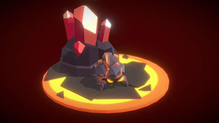 Stranded Island - Lava Crab 3D Model