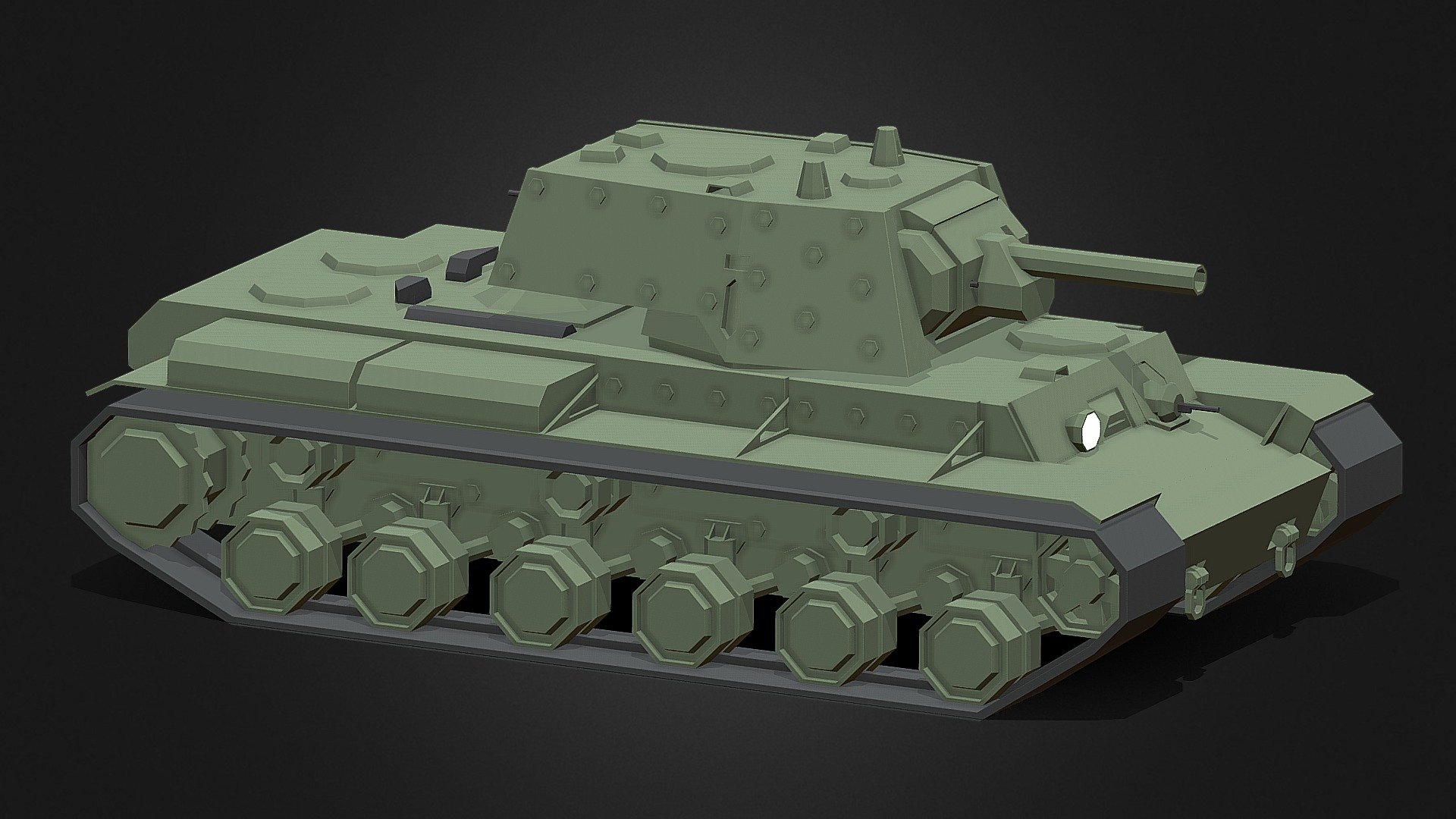 Low Poly KV-1E - Download Free 3D model by PureSaltt [1b3014e] - Sketchfab