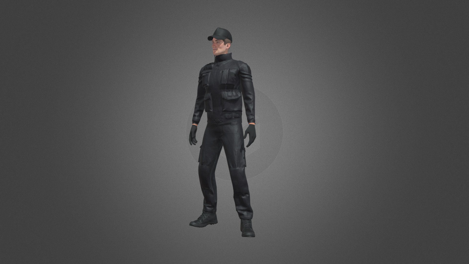 S.W.A.T Operator Cop - Game Ready [ANIMATED] - Download Free 3D model ...