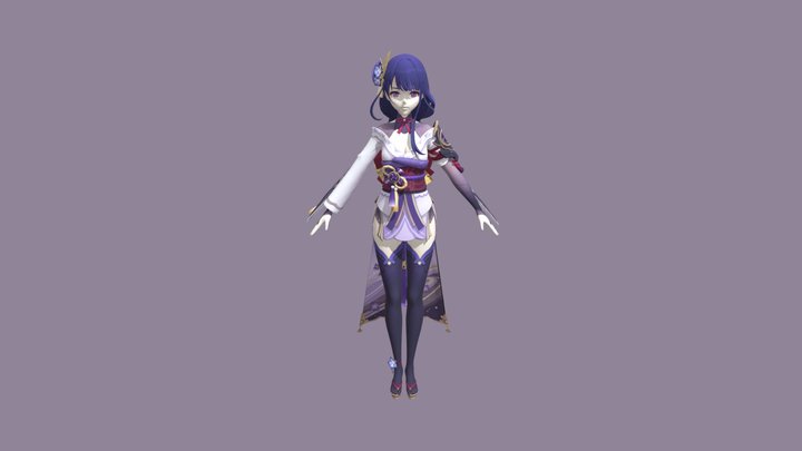 abyss mage cryo - genshin impact Low-poly Modelo 3D