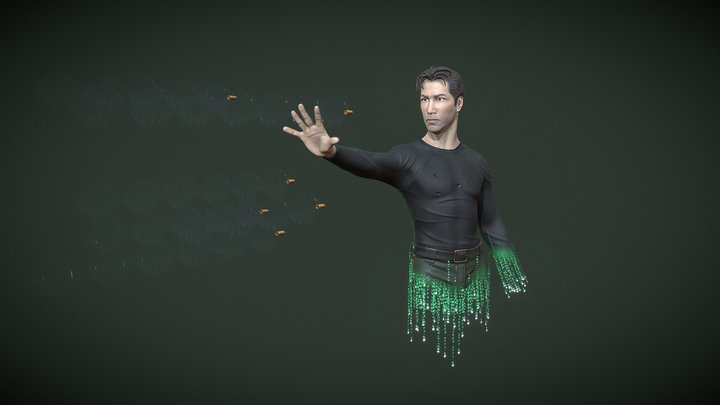 Neo The Matrix 3D Model