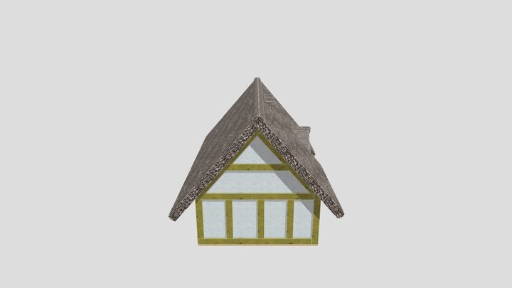 Ango-Saxon Hall House 3D Model