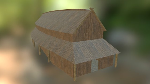 Viking age Longhouse 3D Model