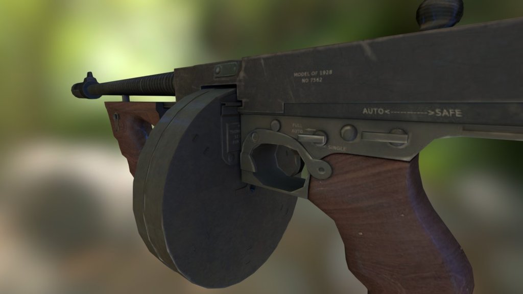 Thompson 1928 - Low Poly Textured