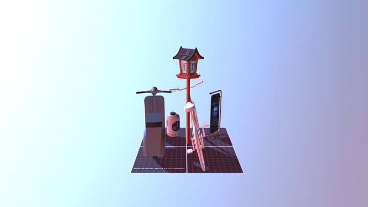 Kyoto Props Q-Week 3D Model