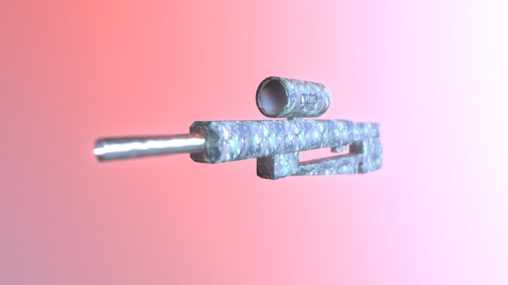 Basic Gun Model 3D Model