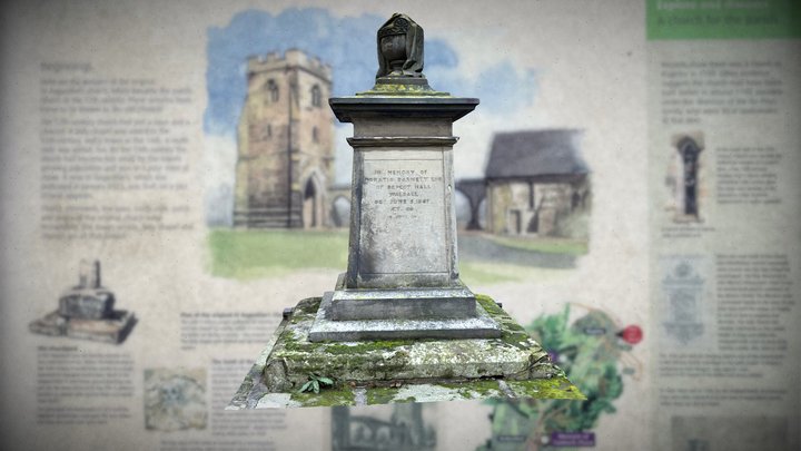 Old Chancel Rugeley 19th Century Monument 3D Model
