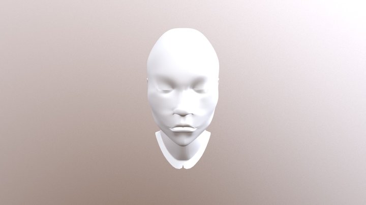 Human Head - With Ears 3D Model