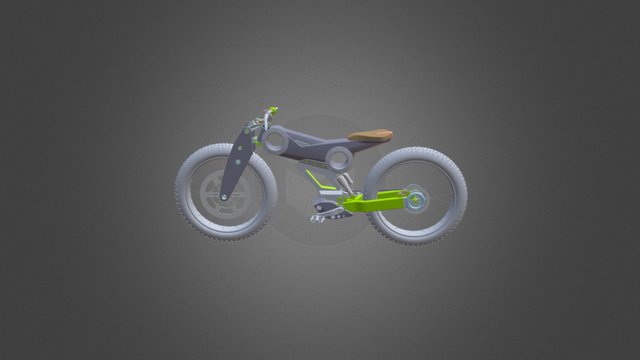 Carbon SUV e-bike 3D Model
