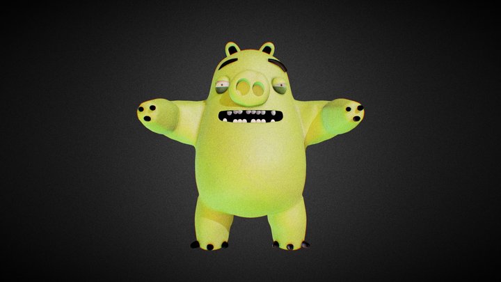 Angry Birds Pig 3D Model