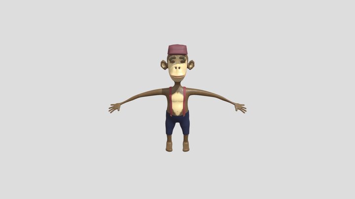 TruckerMonkey_Textured 3D Model