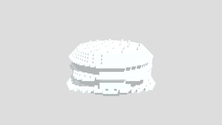 burguer voxel 3D Model