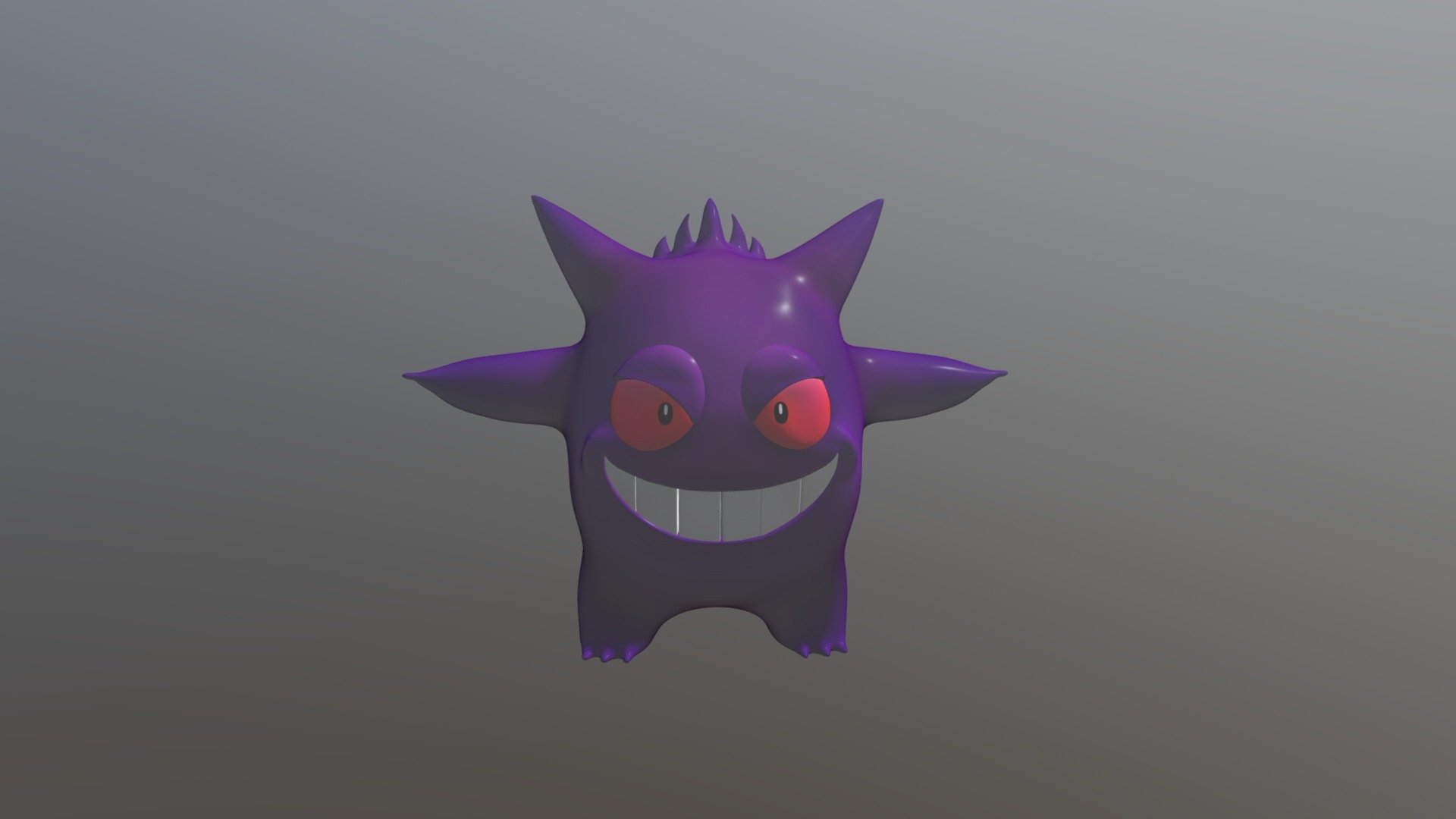 Gengar 3D Model - 3D model by fercm10 [1b371f5] - Sketchfab