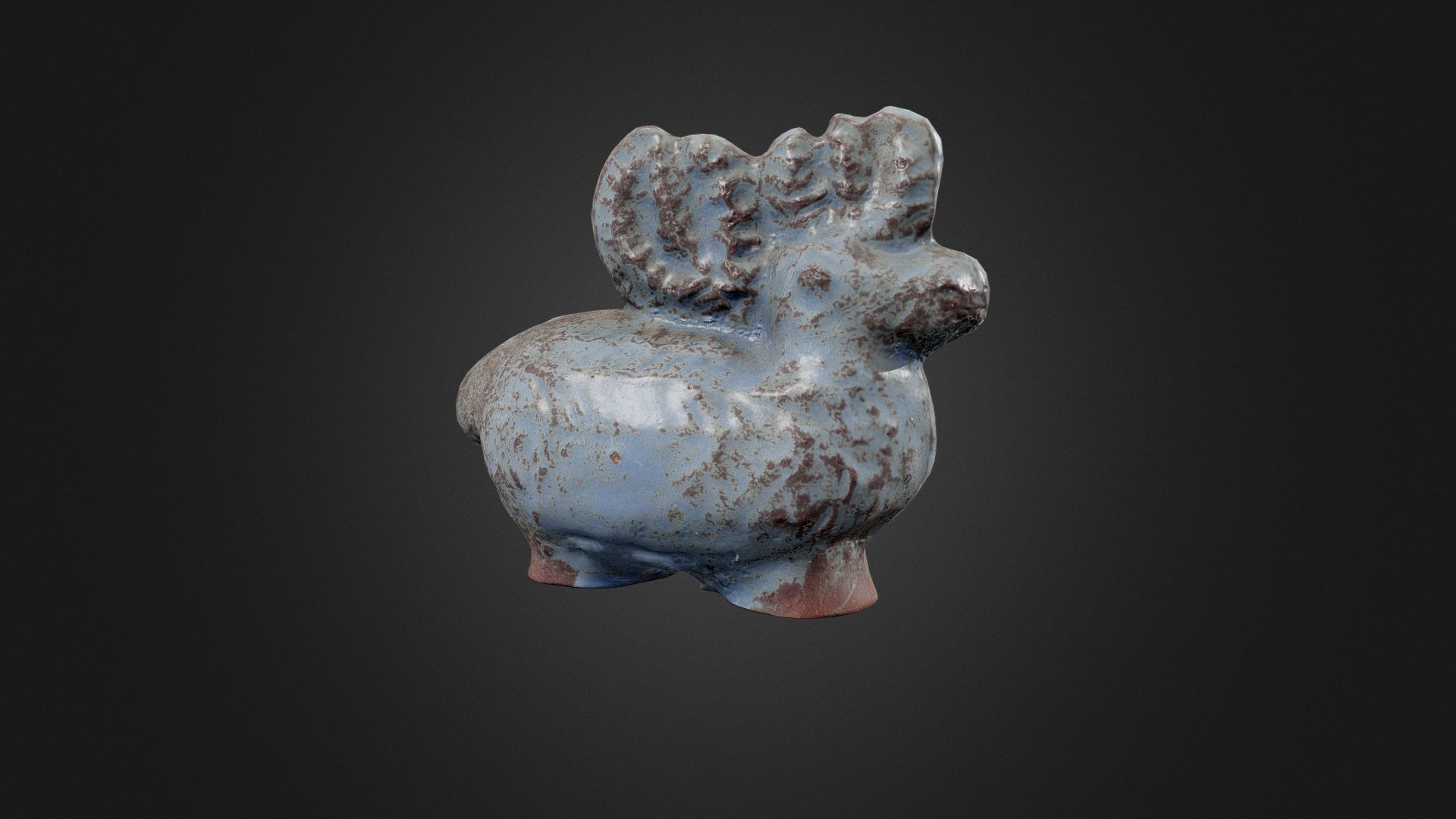 small ceramic animal figurine 3D model by Anna Zuber (aniazu