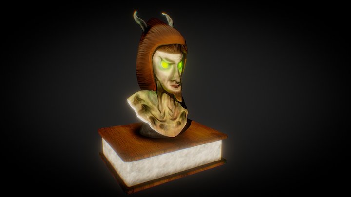 Fantasy Satyr Head 3D Model