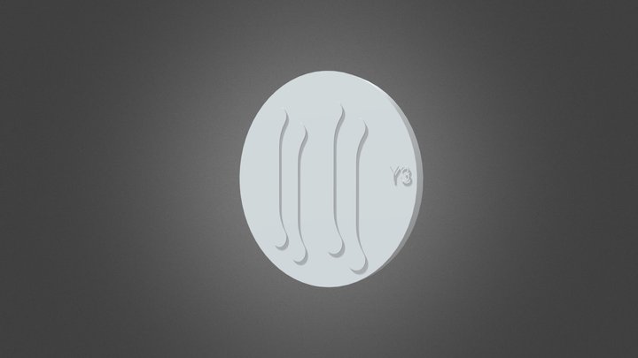 Microfluidics Chip Wafer 3D Model
