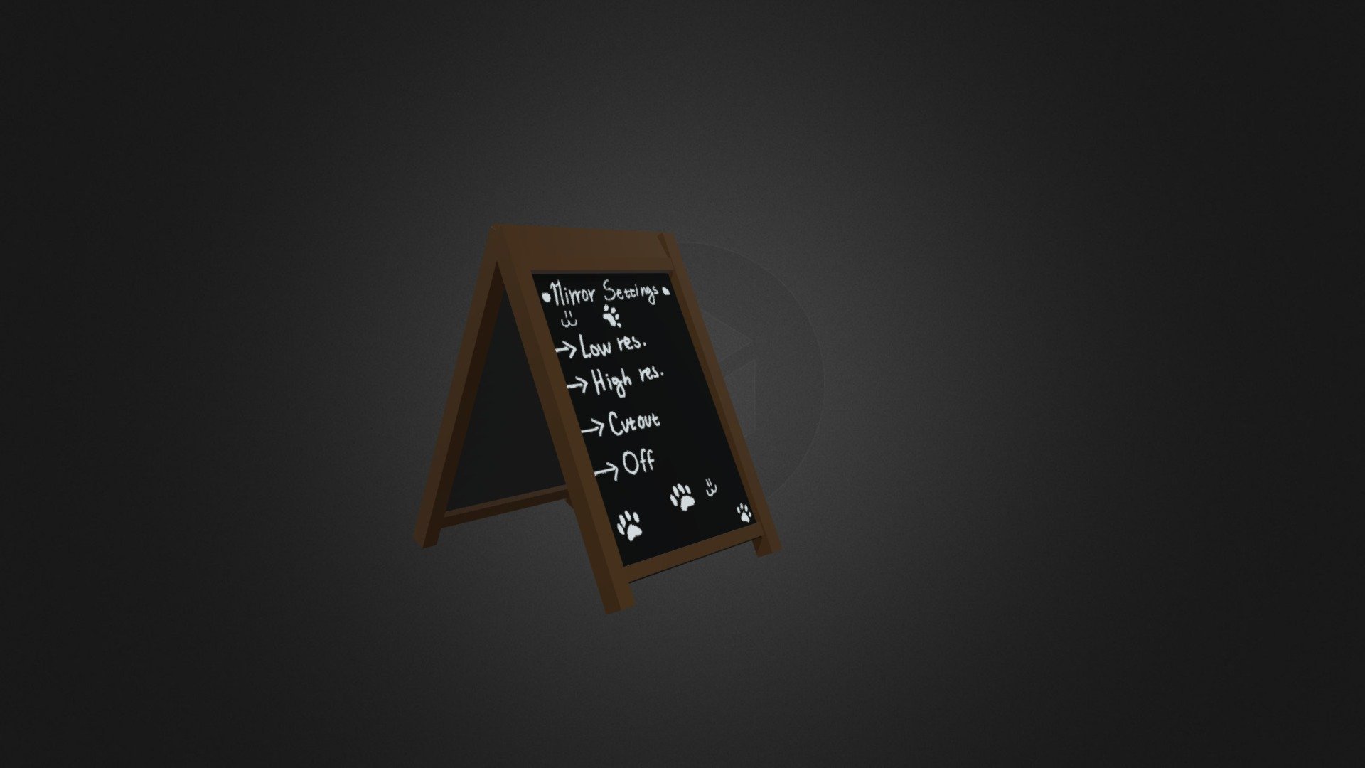 Decorative shop Chalk board