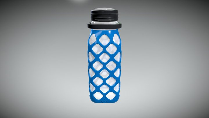Meshbottle with Glass Top 3D Model