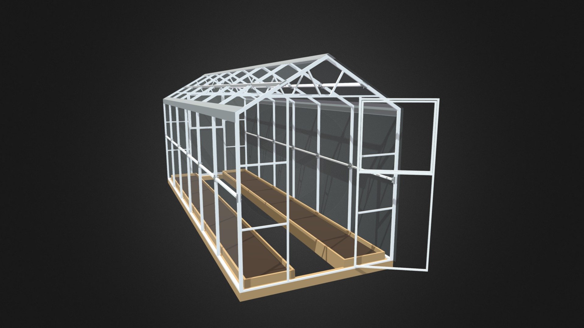 Теплица ОГУРЕЧНИК - 3D model by steelar54 [1b3a1b2] - Sketchfab