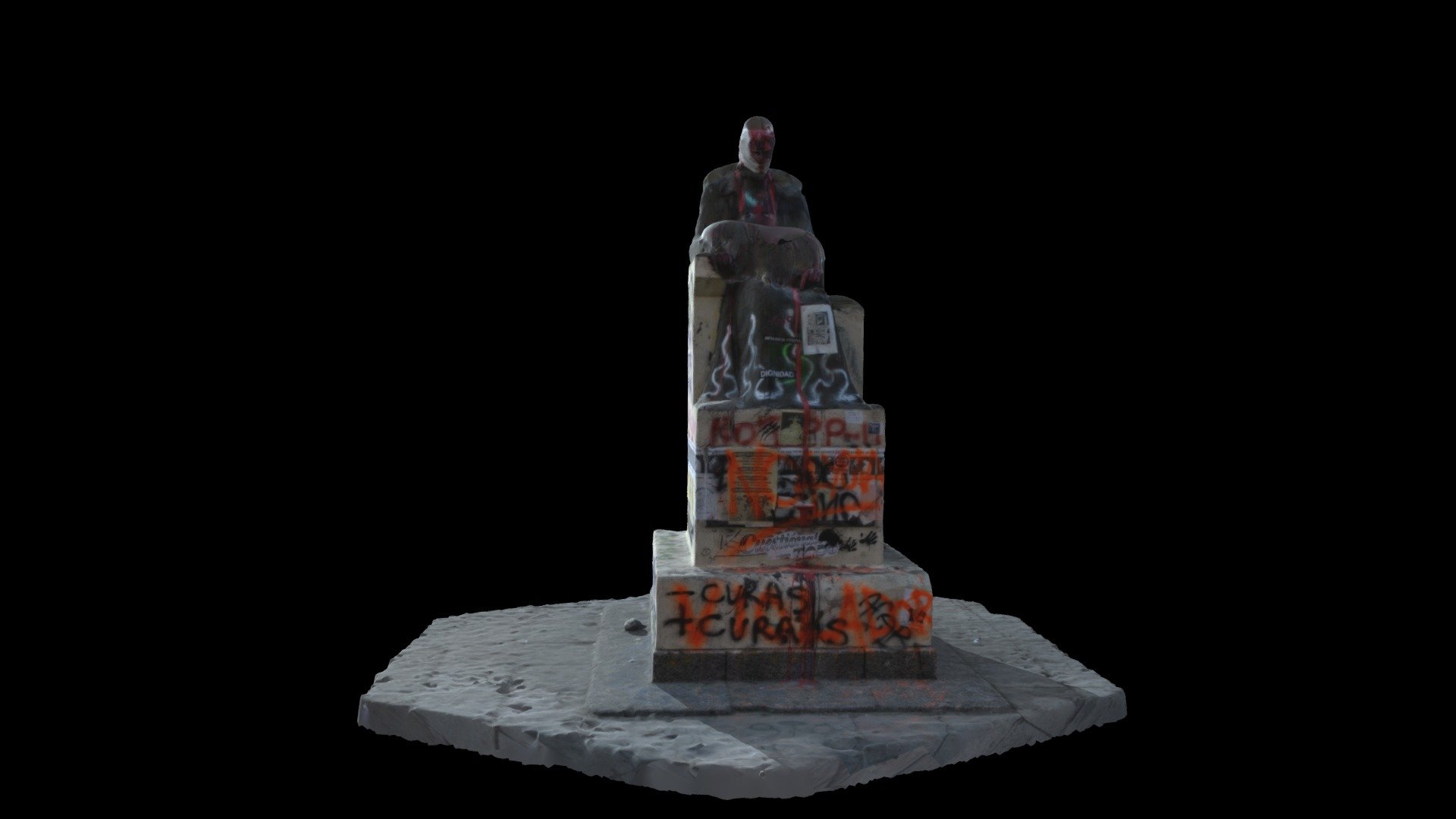 Estatua Frontis PUC