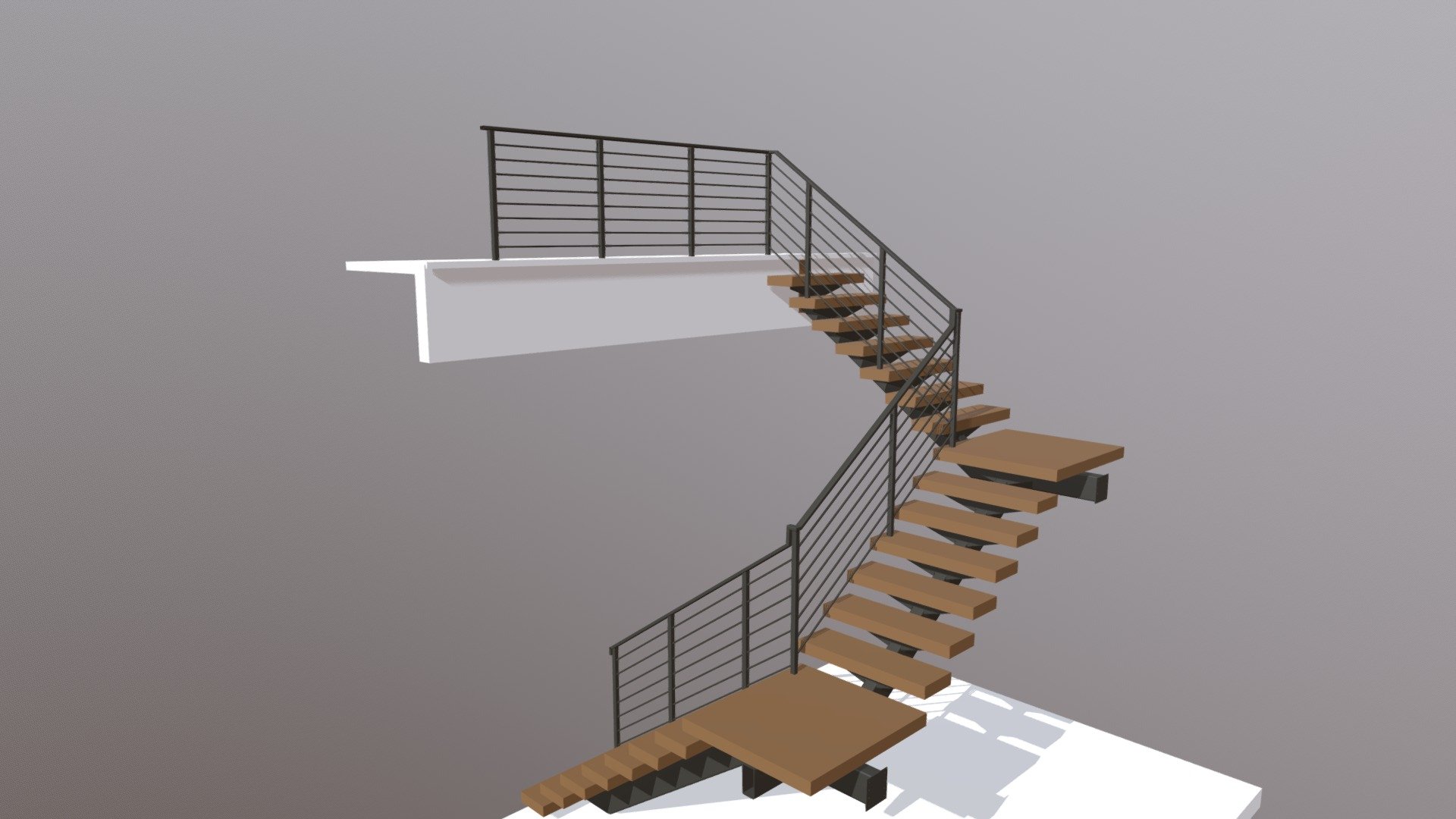 Single Stringer Stair & Int. Rails (Kennedy Res)