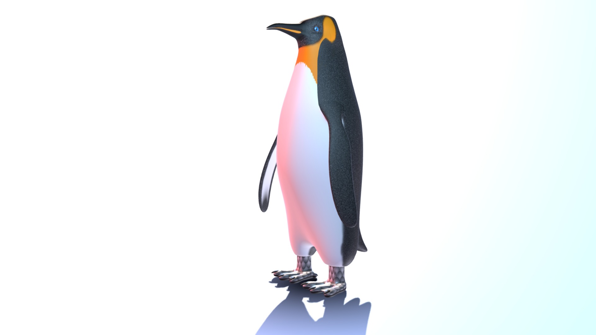 3D model Penguin Emperor - This is a 3D model of the Penguin Emperor. The 3D model is about a penguin with a long neck.
