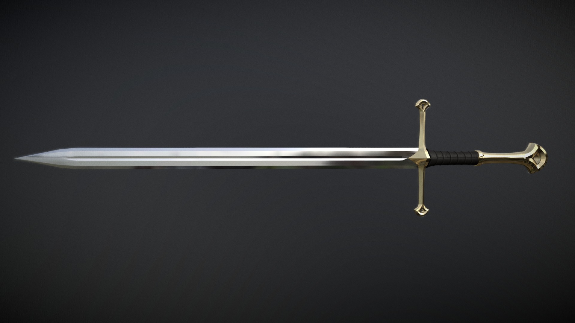 Claymore longsword - 3D model by SeHN [1b3ec82] - Sketchfab