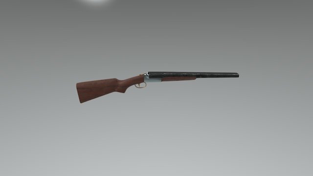 Basic Double Barrel 3D Model