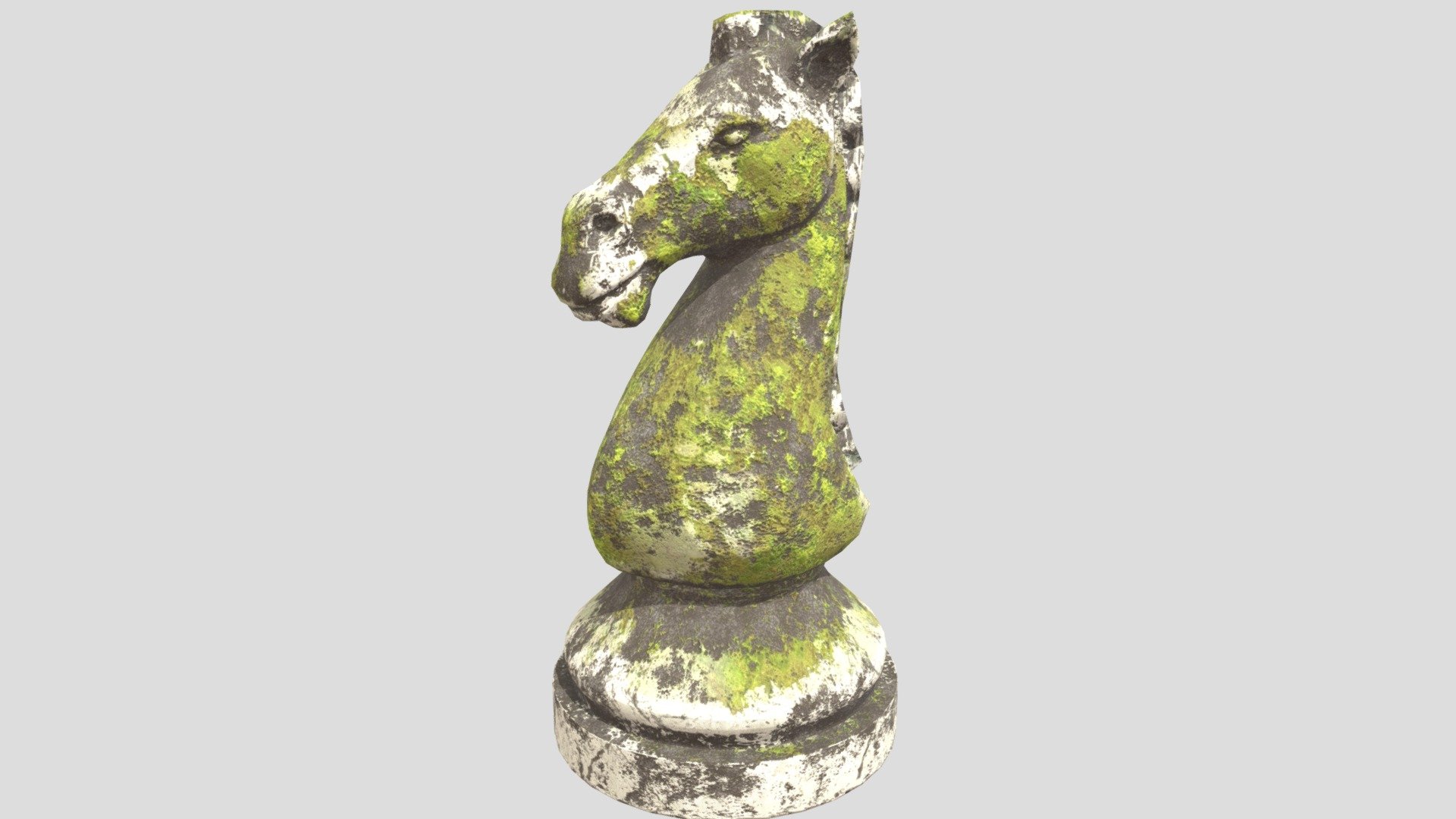chess knight moss