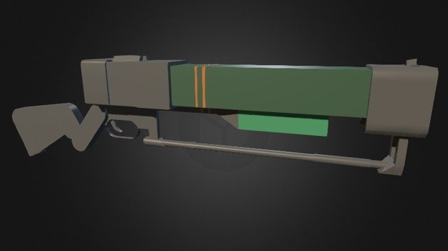 Fallout laser rifle 3D Model