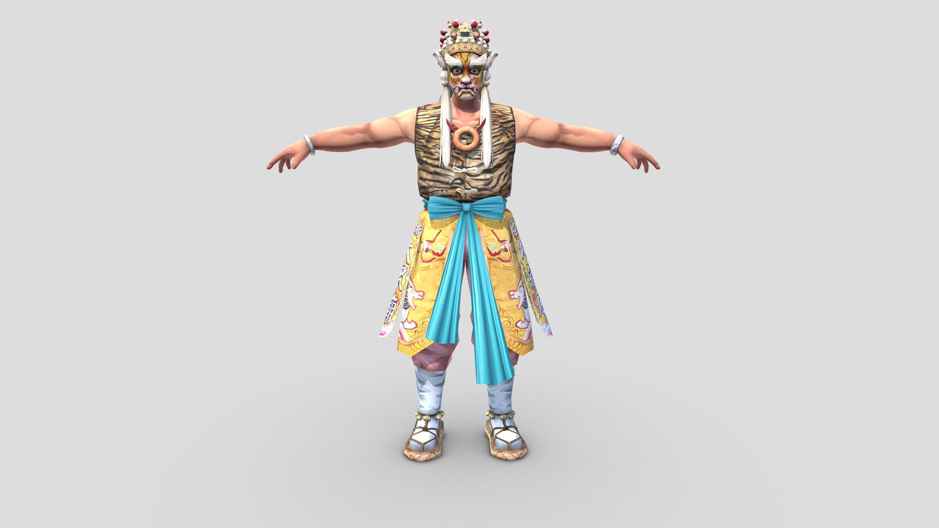 20180808 General Tiger — Sketchfab embed 3D viewer