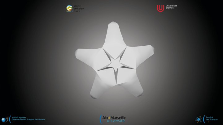 Nannofossile - Discoaster bergenii – Kostenloses 3D-Modell STL