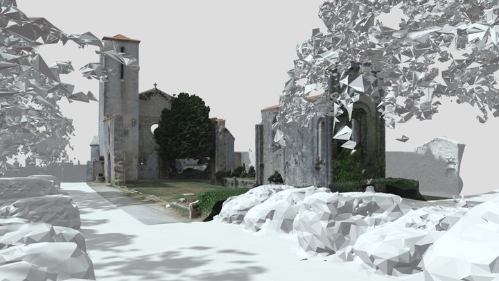 Ancienne église Saint-Pierre-de-Laleu 3D Model