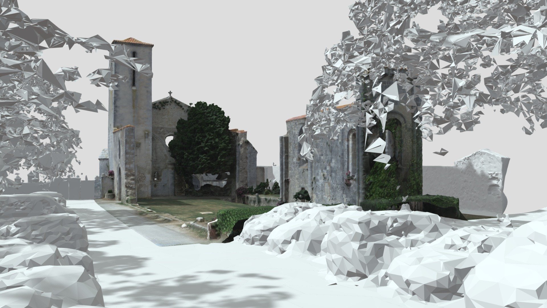 Ancienne église SaintPierredeLaleu 3D model by AGENCE D