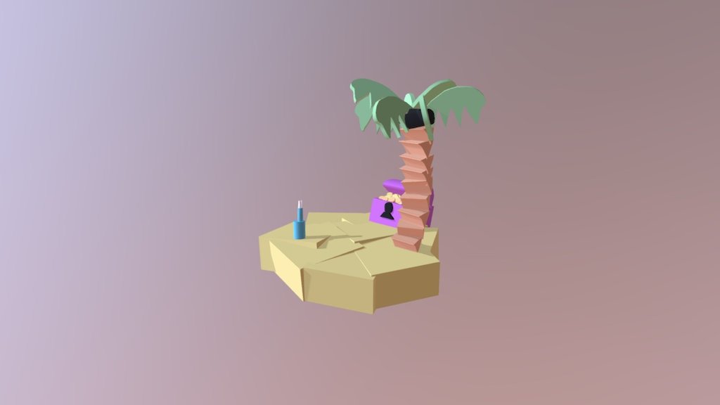 Desert Island - 3D model by stroodledoodle [1b42169] - Sketchfab