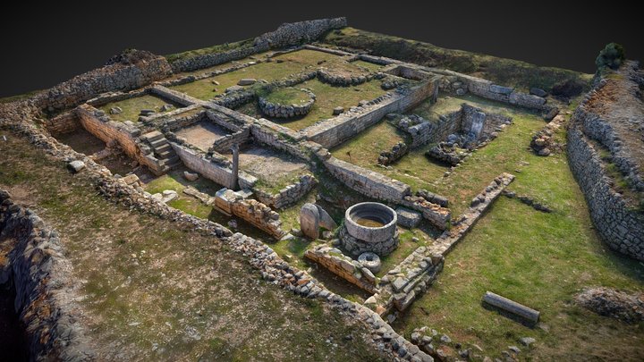 Ancient Roman villa rustica, Kupinovik, Croatia 3D Model