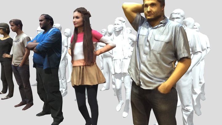 Wip_-_lowpoly_people_-_2 glb 3D Model