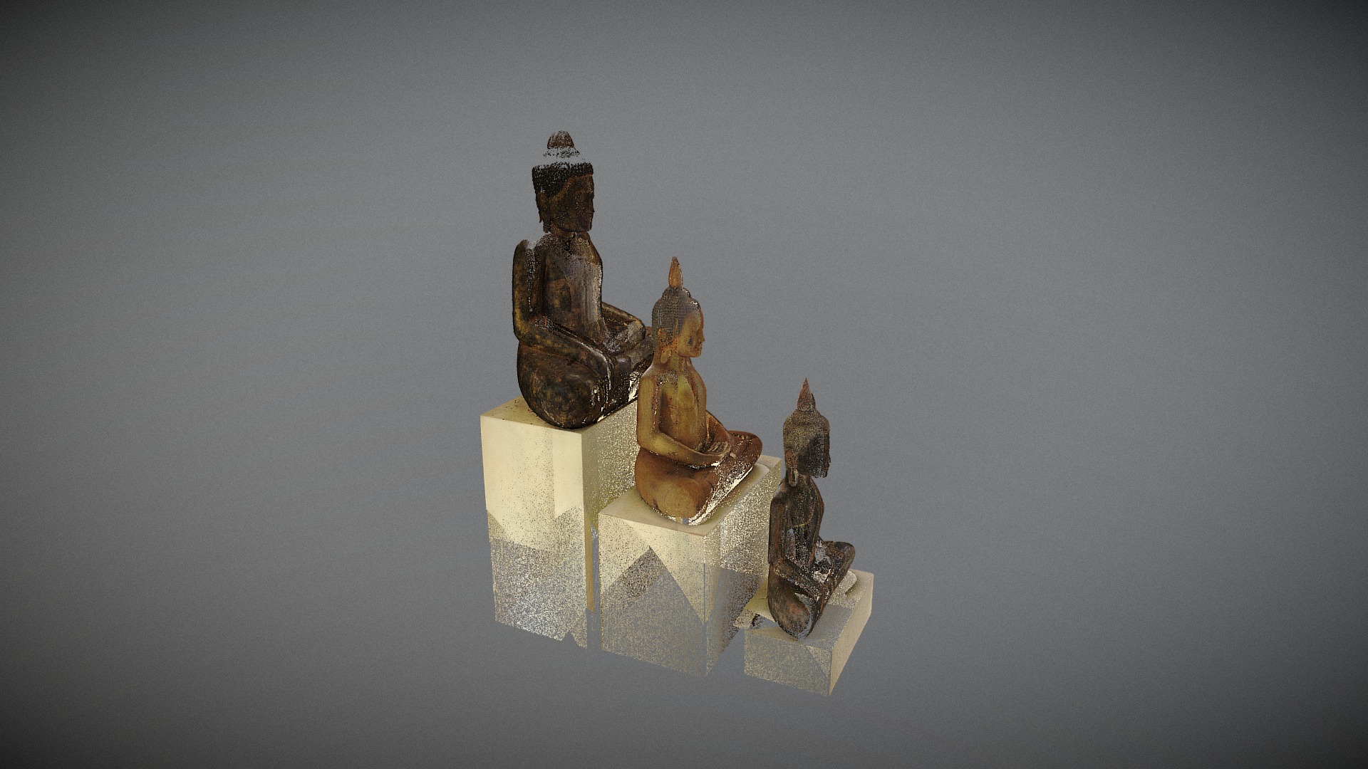 3D model 3D Statue model point cloud - This is a 3D model of the 3D Statue model point cloud. The 3D model is about a stone sculpture of a man and a woman.