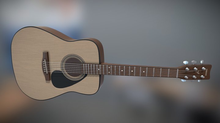 Acoustic guitar Yamaha F310 3D Model