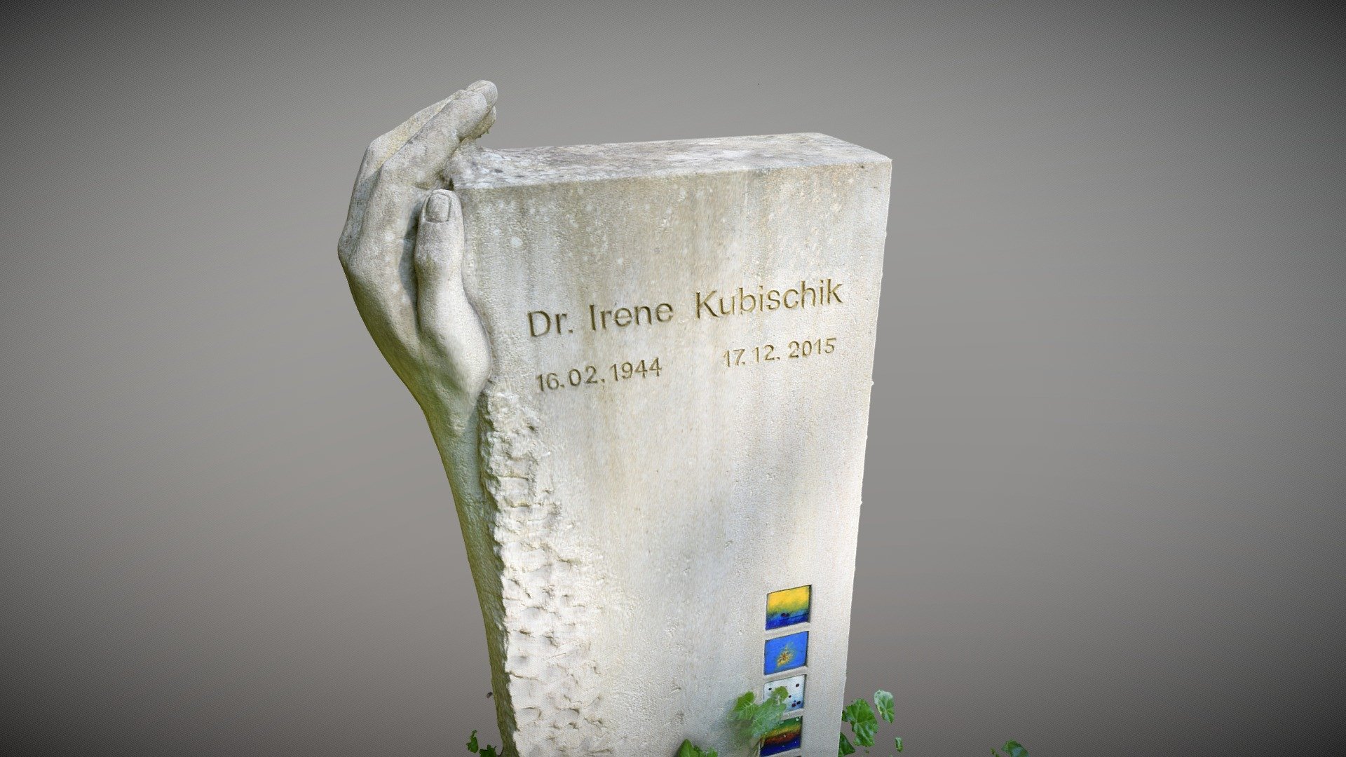 Gravestone - Irene Kubischik — Sketchfab embed 3D viewer