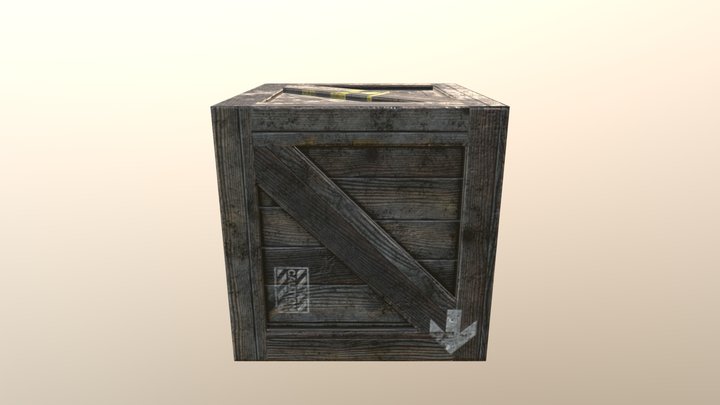 Crate 3D Model