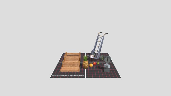 DAE 5 Finished props - Napels 3D Model