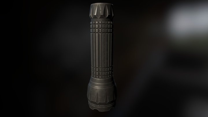 Flashlight - Hard Surface Model 3D Model