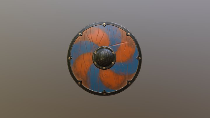 Viking shield, free to use 3D Model