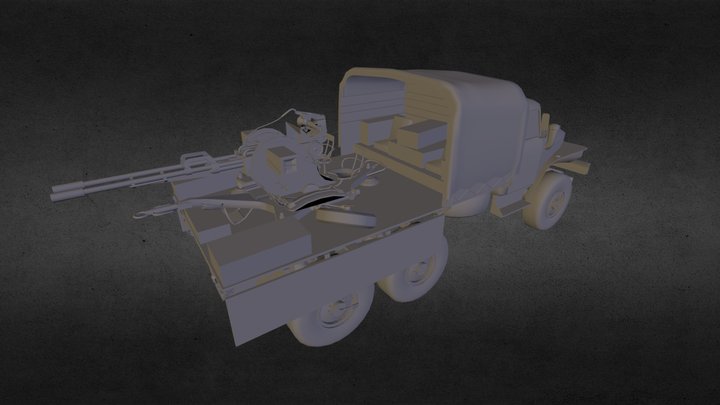 URAL ZU-23.FBX 3D Model
