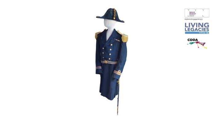 Royal Naval Dress Uniform WWI 3D Model