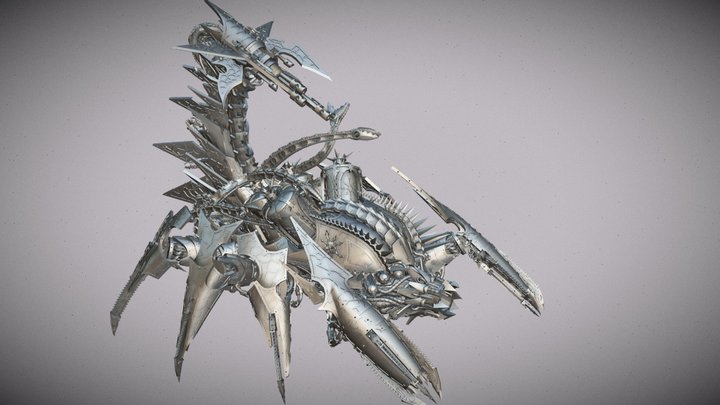 Chaos mechanical armoured scorpion 3D Model