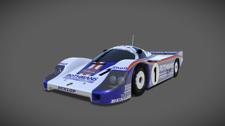 Porsche 956 3D Model
